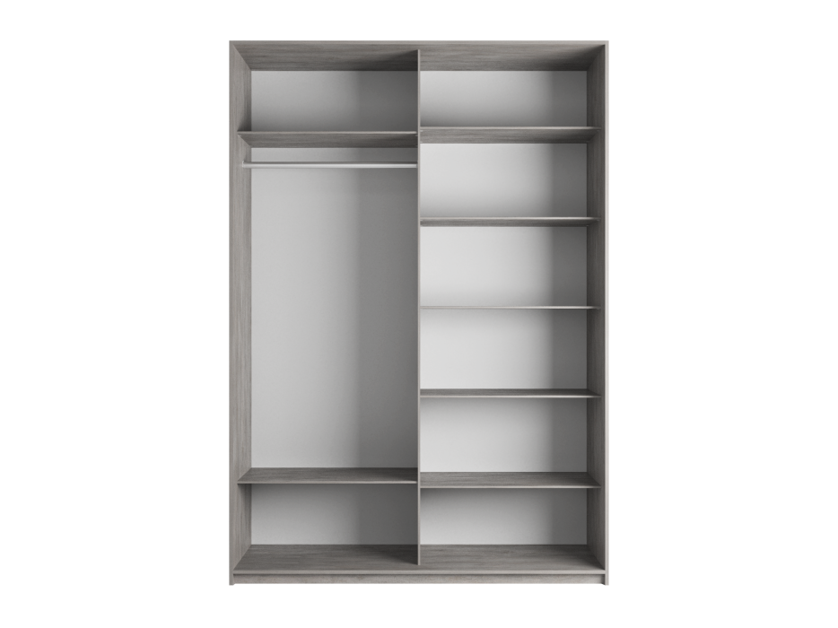 Шкафы-купе 2-х дверные, Шкаф-купе Прайм 2х дверный Белый глянец 160х57х230