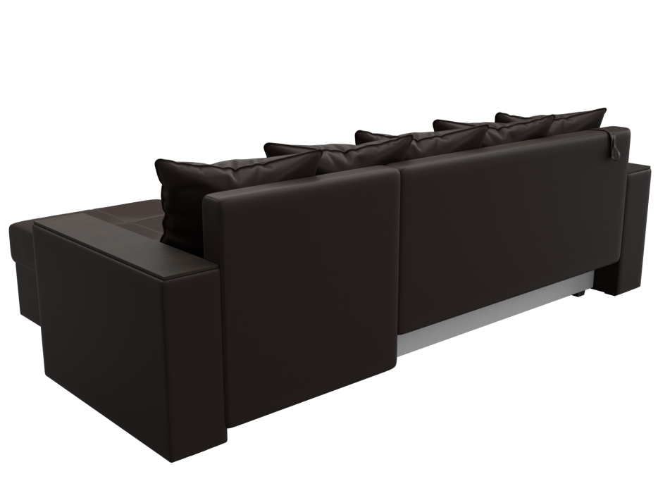 Диваны угловые в гостиную, Диван угловой Дубай Лайт угол универсальный, экокожа