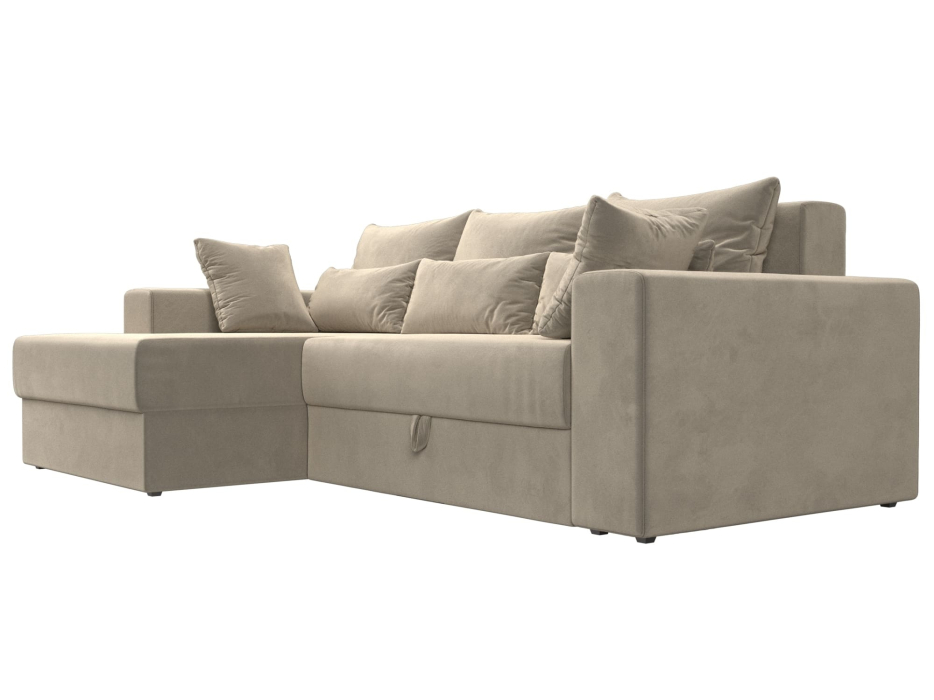 Диваны угловые, Диван угловой Мэдисон НПБ, микровельвет, левый угол