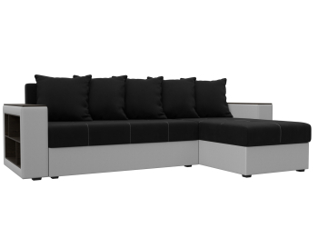 Диван угловой Дубай Лайт угол универсальный, микровельвет/экокожа