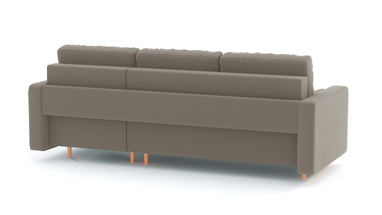 Диваны угловые в гостиную, Диван-кровать угловой еврокнижка-пантограф Белфаст, велюр