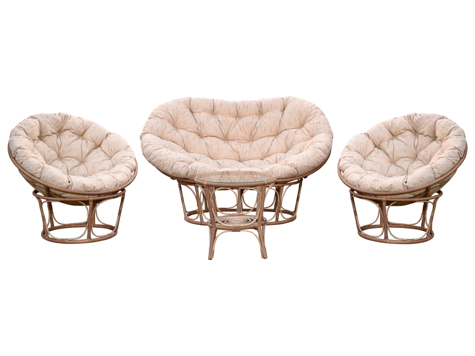 Комплекты мебели, ТЕРРАСНЫЙ КОМПЛЕКТ Mamasan Papasan+Стол