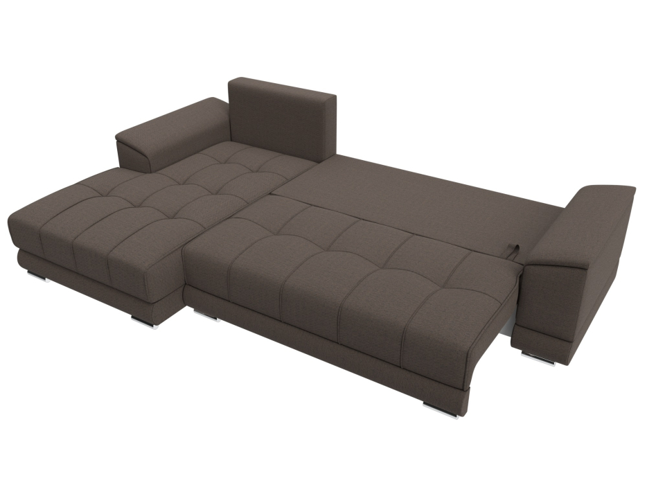 Диваны угловые в гостиную, Диван угловой НордСтар левый угол, рогожка Амур