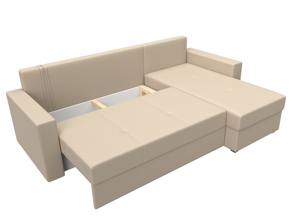 Диваны угловые в гостиную, Диван угловой Верона Лайт правый угол, экокожа