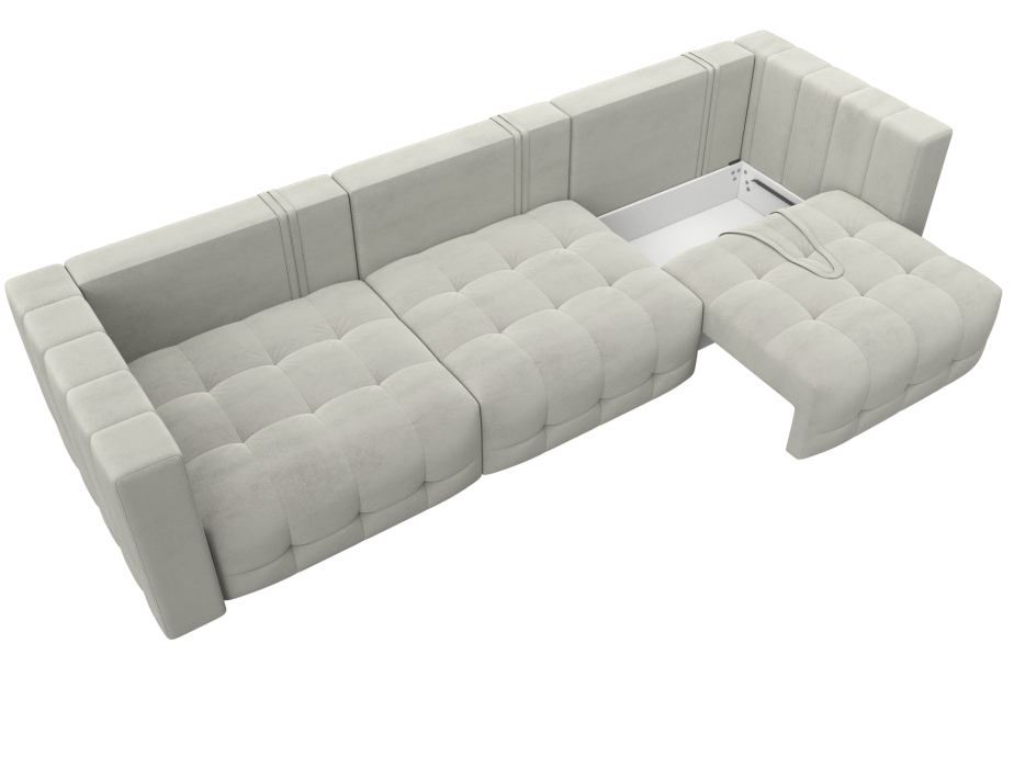 Дизайнерские диваны для гостиной, Диван прямой Лига-052 НПБ Лонг, велюр TOWER