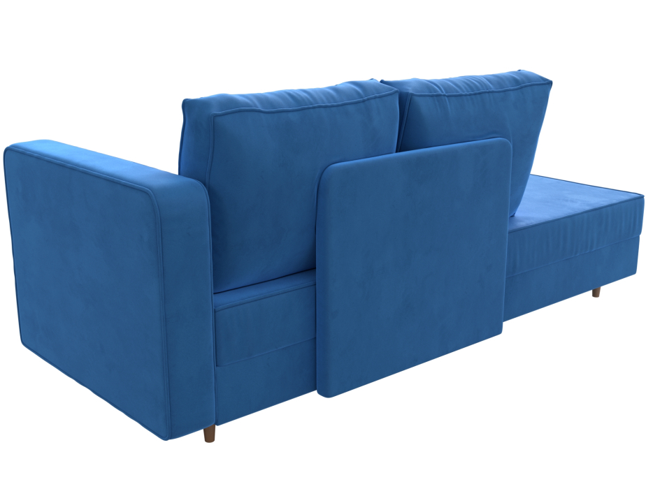 Кушетка кровать, Кушетка Прайм, велюр, правый угол