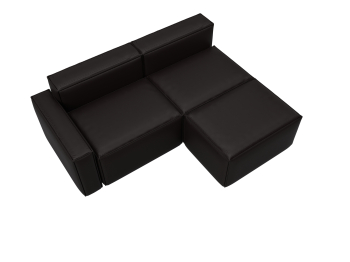 Диван угловой модульный Лига-063 угол левый, экокожа GRIFON