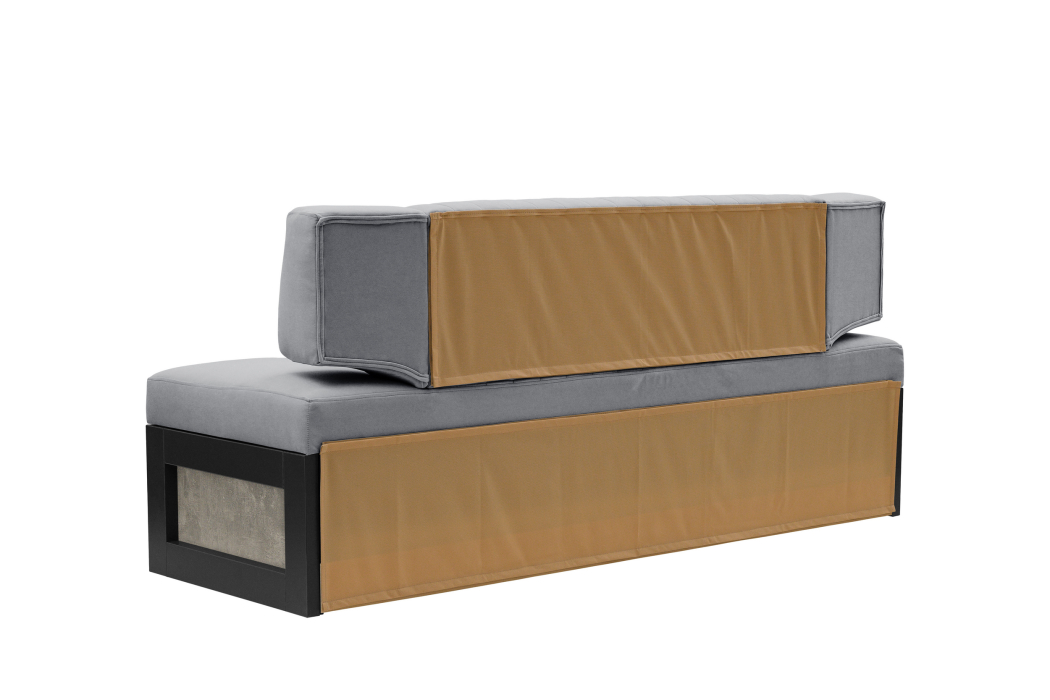 Диваны прямые кухонные, Прямой кухонный диван Парус 181 Ателье светлое