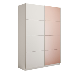 Шкаф-купе Прайм 2-х дверный ДСП/Стекло пудра/Доводчики 120х57х230