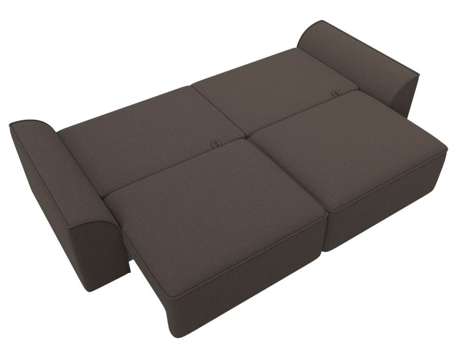 Диваны еврокнижки, Диван прямой Лига-048 НПБ, рогожка Амур