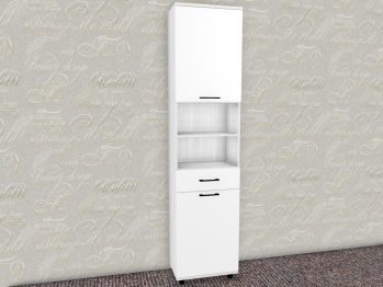 Модульная система Грейс Шкаф ШК-5048  Снежный Ясень