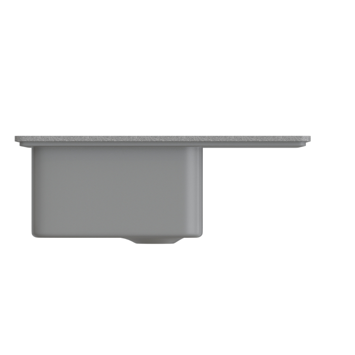 Кухонные мойки, Мойка ML-GMS03 СТАНДАРТ с крылом, 605*490*190мм