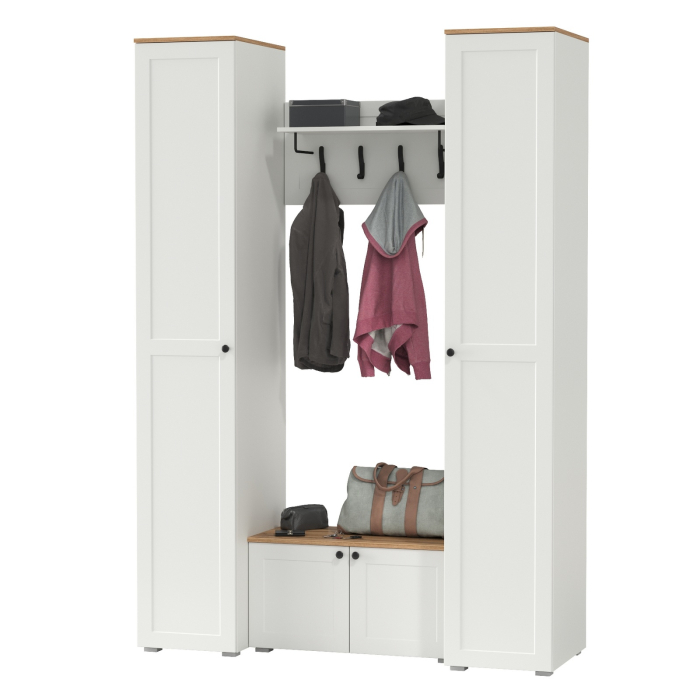 Прихожие, Два пенала в прихожую и тумба с вешалкой Остин