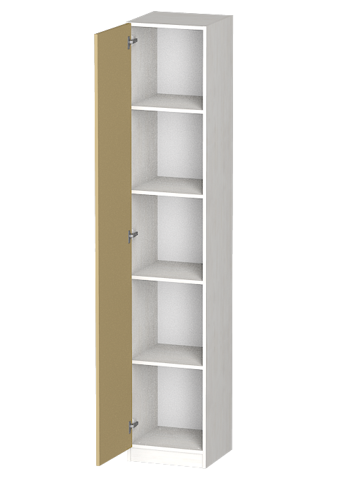 Шкафы одностворчатые, Распашной шкаф Лайф с полками 40*40*215 Северное дерево