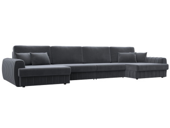 Диван П-образный Лига-057 НПБ Лонг, велюр SEVEN