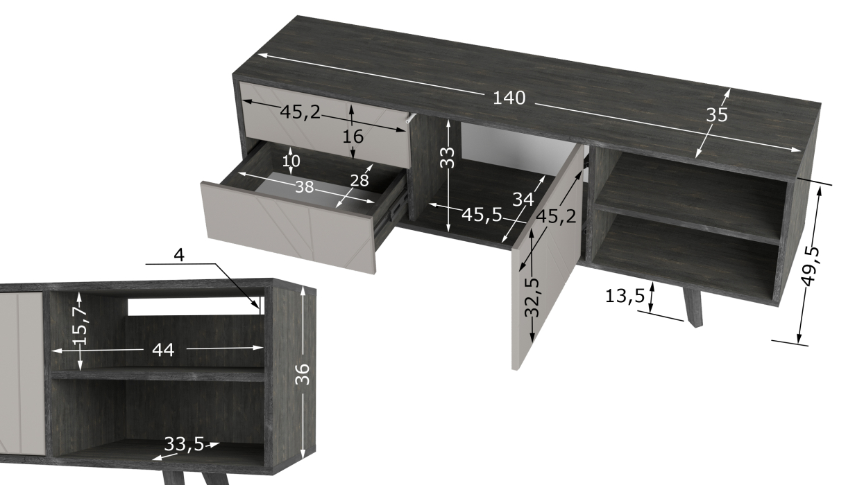 ТВ-тумбы, Тумба под ТВ Хагги