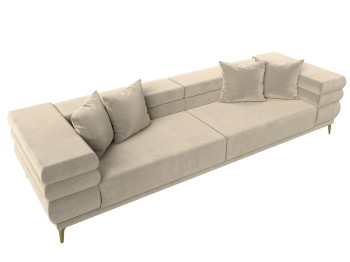 Прямой диван Лига-021, микровельвет