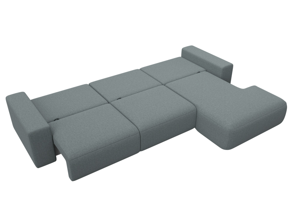 Диваны угловые в гостиную, Диван угловой Лига-036 НПБ Классик Лонг правый угол, рогожка Амур