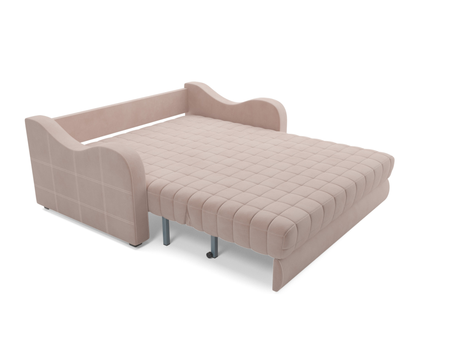 Диваны с ящиком для белья, Диван аккордеон Барон №4 ППУ 120х200 Микровелюр