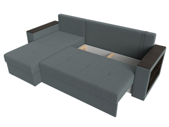 Диван угловой Дубай Лайт правый угол, рогожка Амур