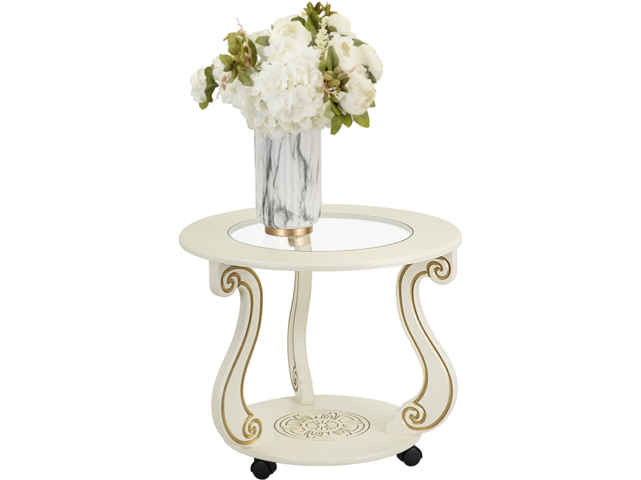 Журнальные столики, Стол журнальный Мебелик Грация (С) на колесах