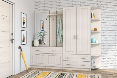 Обувница с вешалкой МДФ Иннэс 6