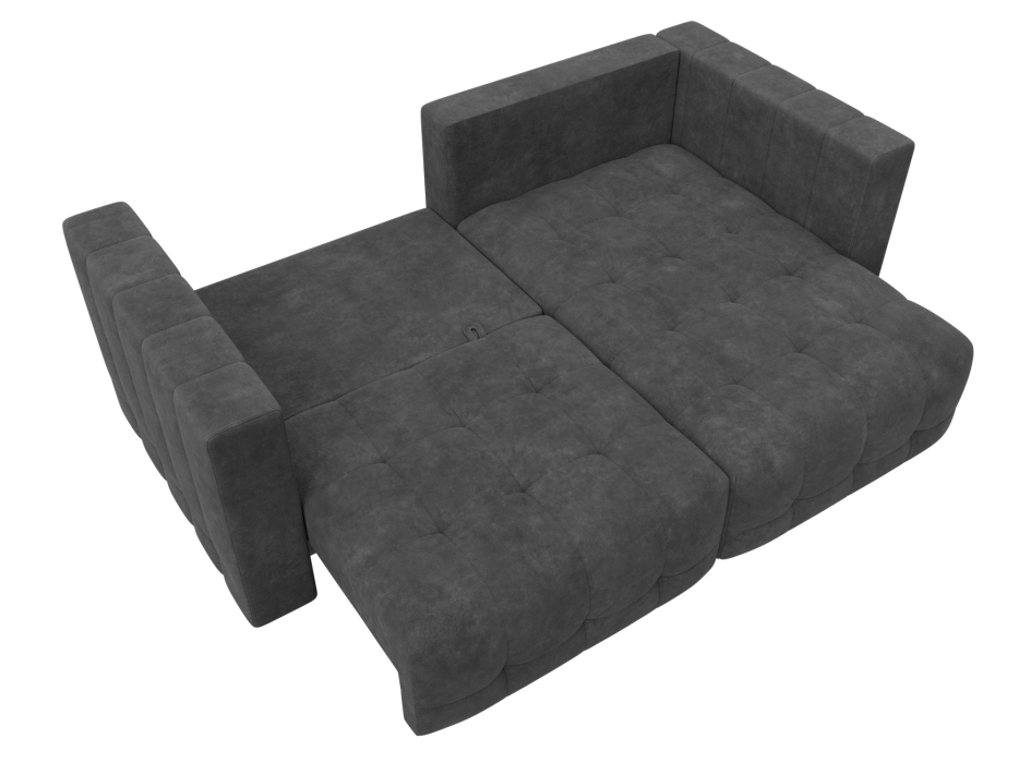 Диваны еврокнижки, Диван угловой Лига-052 НПБ угол универсальный, велюр BRUT