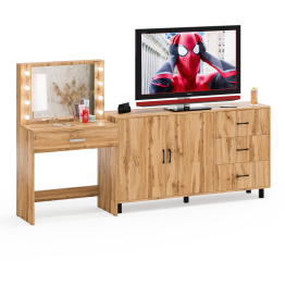 Комод-тумба 123-1604 и туалетный столик с подсветкой СТ-4