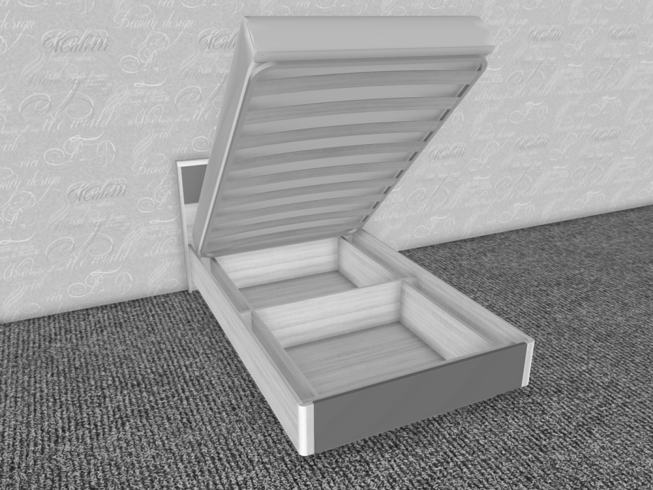 Кровати 120х200, Модульная система Грейс Кровать КР-4001  Ясень Асахи