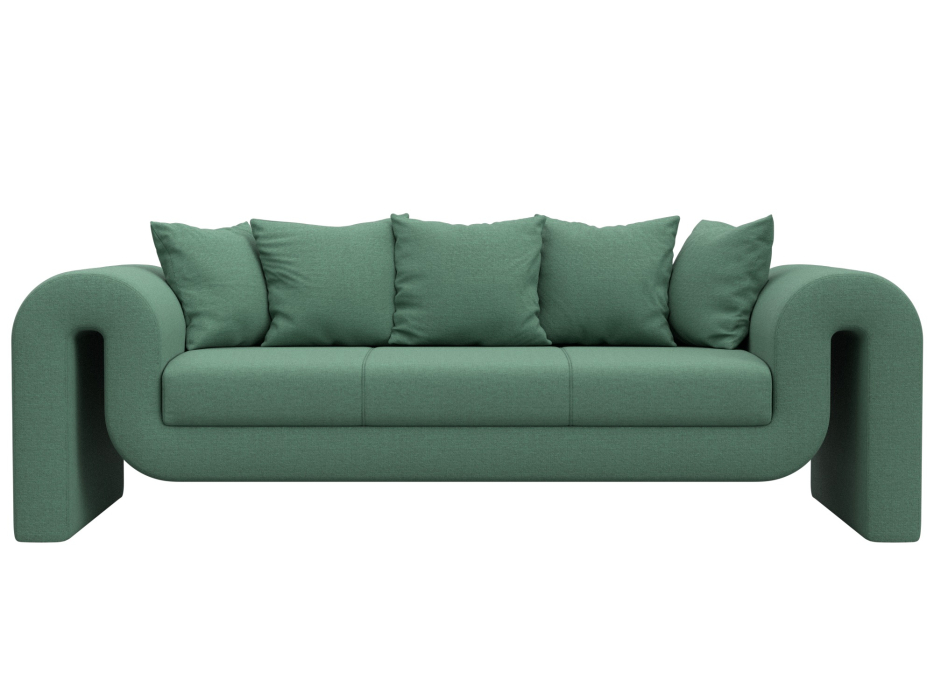 Диваны прямые кухонные, Диван прямой Волна, рогожка Амур