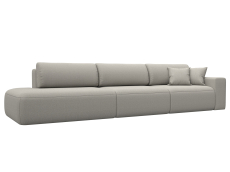 Диваны еврокнижки, Диван прямой Лига-036 НПБ Модерн Лонг подлокотник справа, рогожка Амур