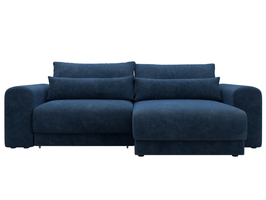 Диваны угловые в гостиную, Диван угловой Лига-056 НПБ угол универсальный, велюр BRUT