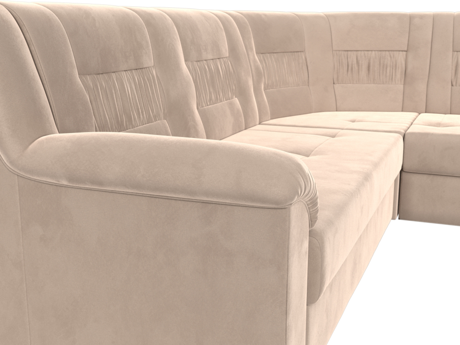 Диваны угловые в гостиную, Угловой диван Карелия правый, велюр