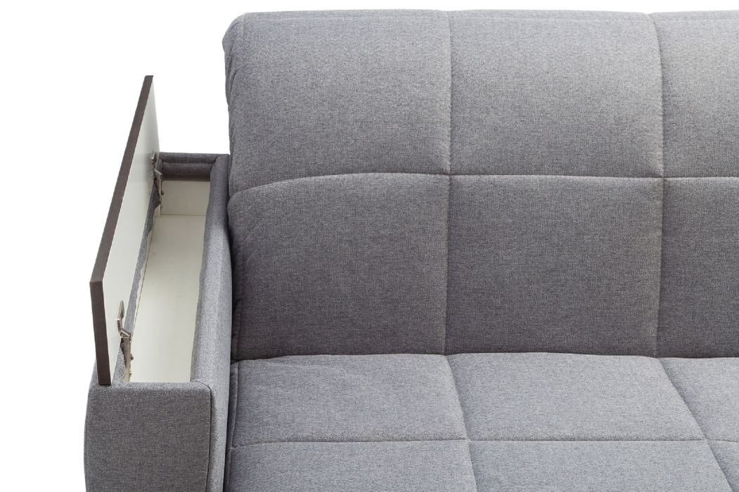 Диваны с ящиком для белья, Диван-кровать Аккордеон Классик 140 см Шерлок, рогожка