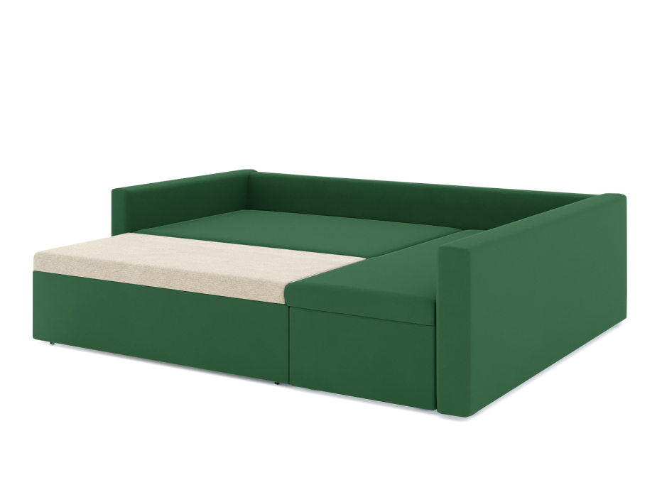 Диваны угловые в гостиную, Диван-кровать угловой Мансберг дельфин, велюр