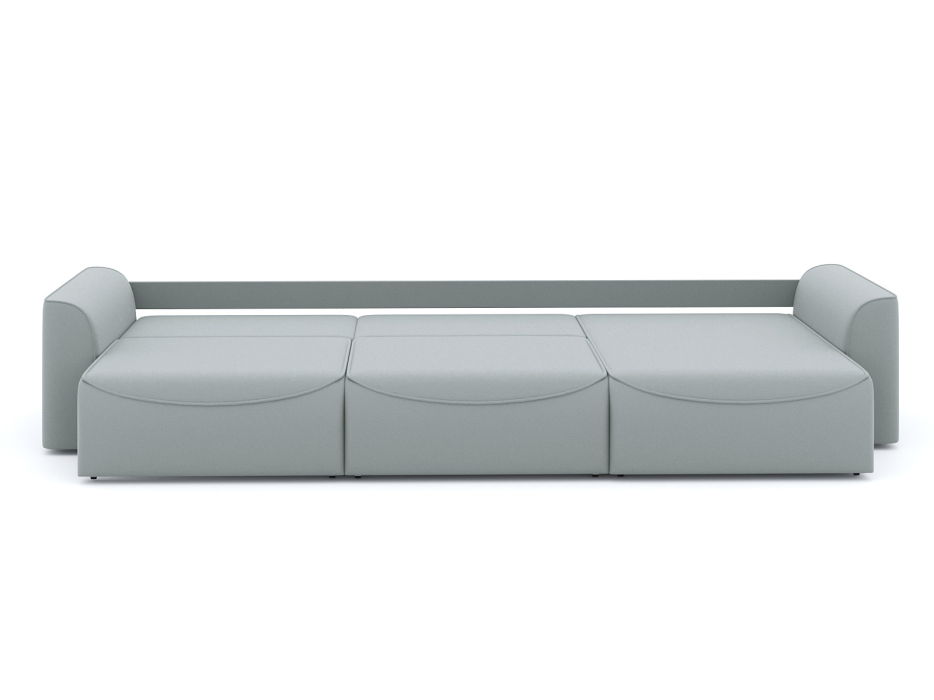 Диваны угловые в гостиную, Диван-кровать угловой Рафаэль 3 секции еврокнижка НПБ, велюр