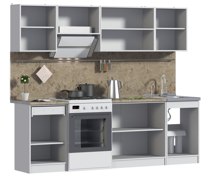 Кухонные гарнитуры, Кухня Виктория СБ-240/1 2,4 м