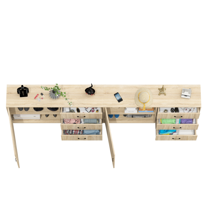 Комоды, Тумба-комод с двумя дверками и шестью ящиками 122-1504