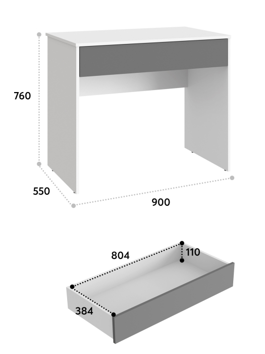 Прямые, Стол Оскар ОС-25