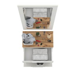 Обувница с зеркалом Октава.