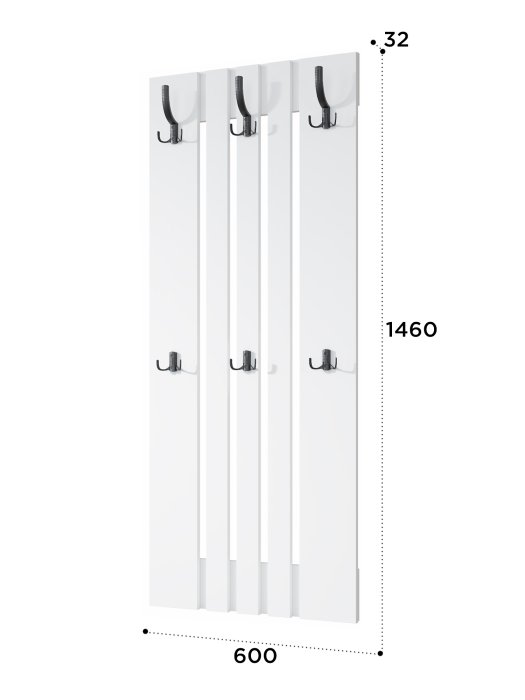 Настенные, Вешалка Эмилия ЭЛ-7