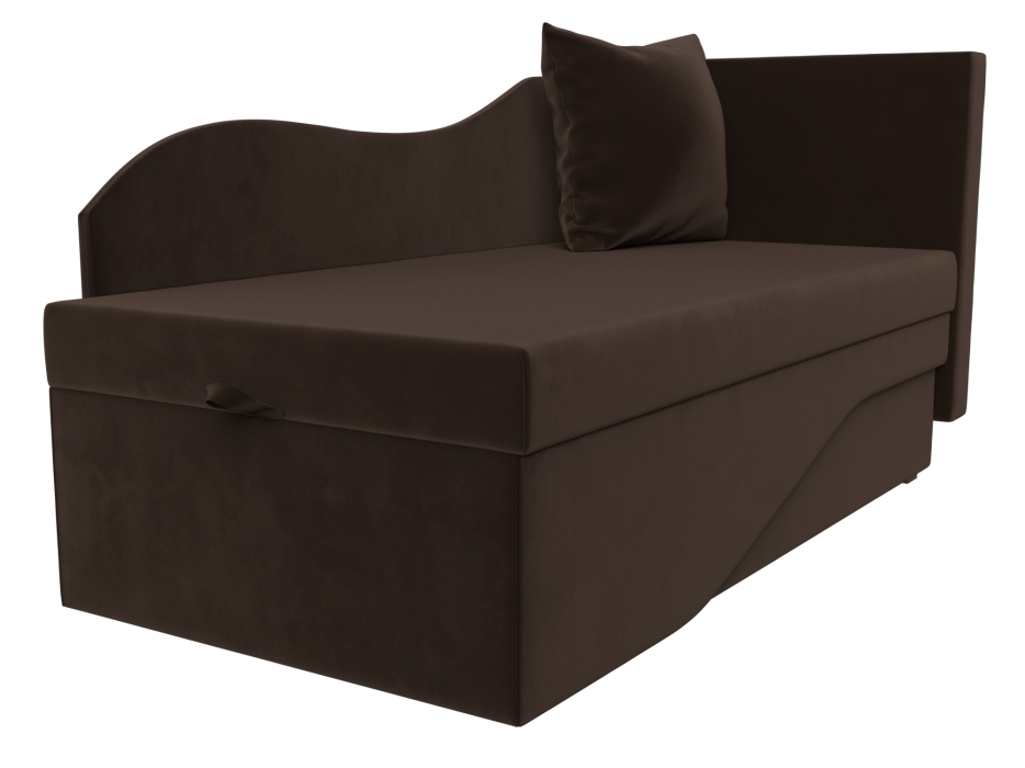 Кушетка диван, Кушетка Гармония правая, микровельвет