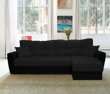 Диваны угловые в гостиную, Диван угловой Амстердам 160, велюр /экокожа