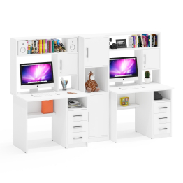 Стенка из компьютерных столов для двоих человек СК-9