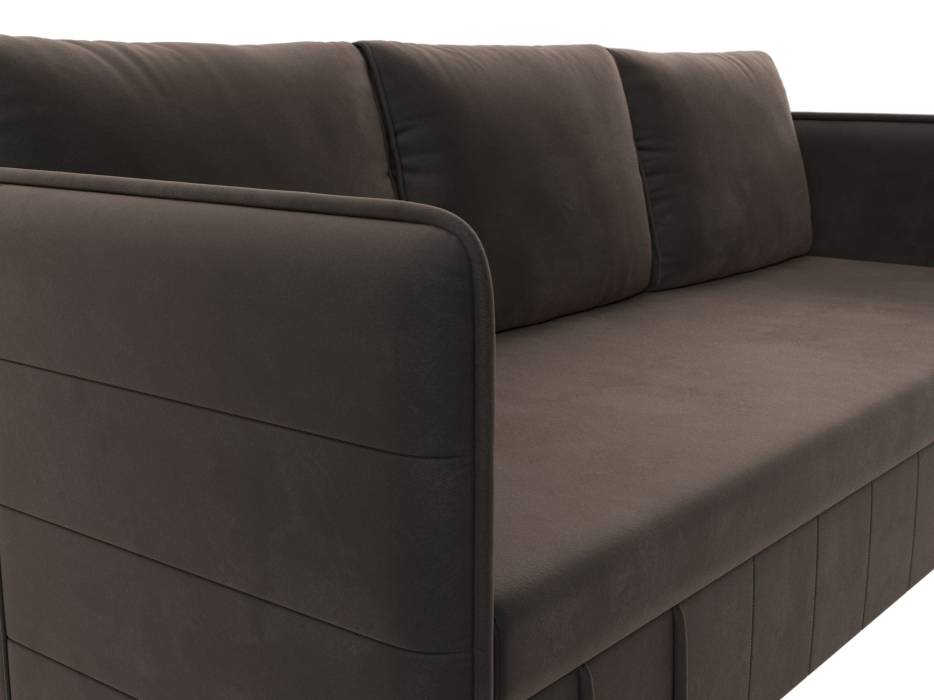 Диваны еврокнижки, Прямой диван Слим, велюр