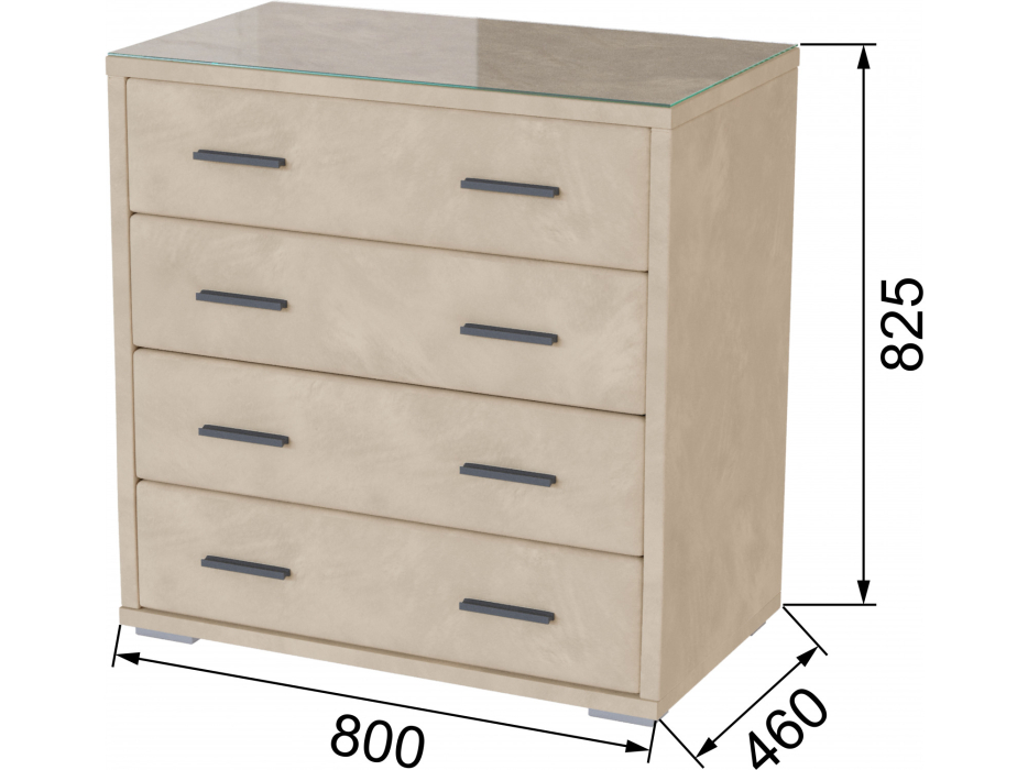 Комоды, Комод интерьерный со стеклом