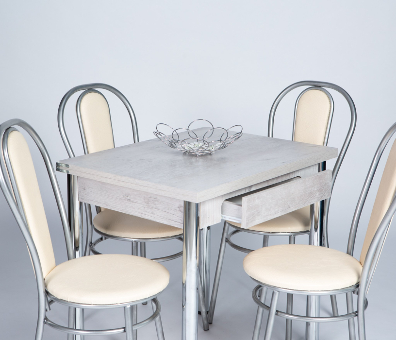 Обеденные группы, Обеденная группа С Ящиком/венские хром