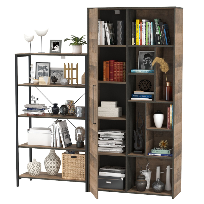 Стенки для гостиной, Шкаф-стеллаж с открытым стеллажом с полками Трувор