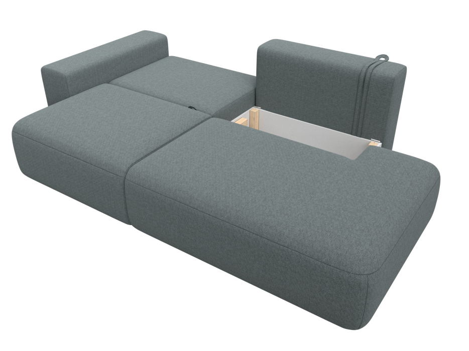 Диваны еврокнижки, Диван прямой Лига-036 НПБ Модерн подлокотник слева, рогожка Амур