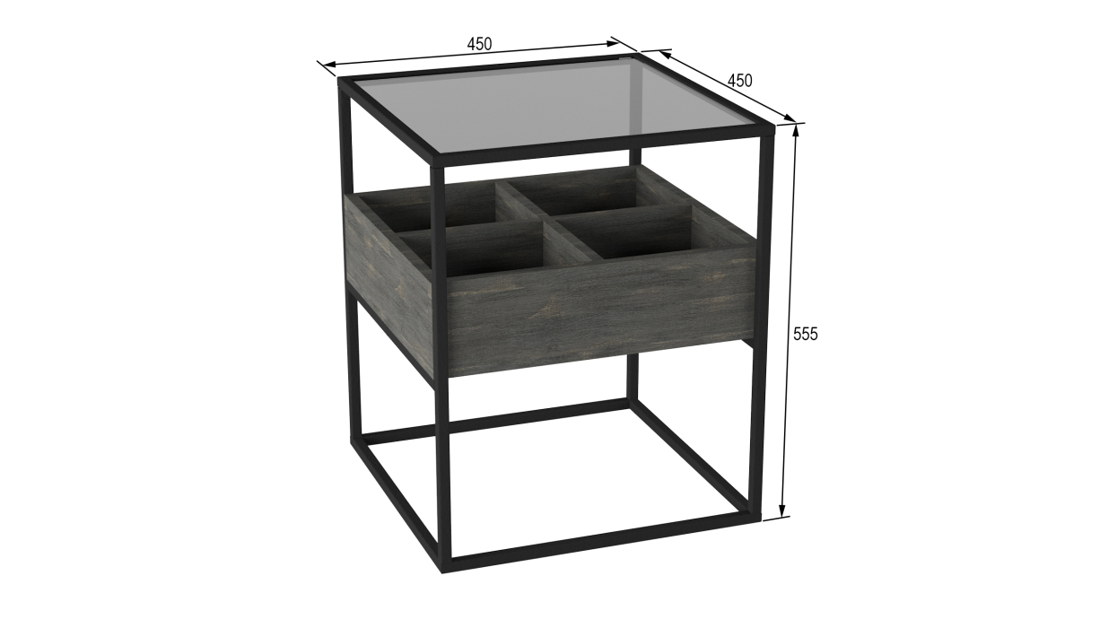 Прикроватные тумбы, Прикроватная тумба Кассо ТП01